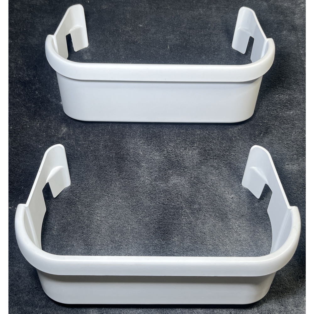 SET OF 2 Frigidaire OEM Refrigerator Freezer Door Shelf Bin Part # 240351600